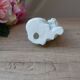 Vintage porcelain sitting cat figurine taiwan collection