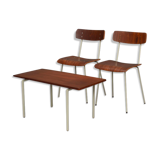Chairs and bedroom table in Auping teak 50s