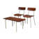 Chairs and bedroom table in Auping teak 50s