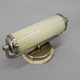 Art deco or bauhaus nickel-plated wall lamp, 1930