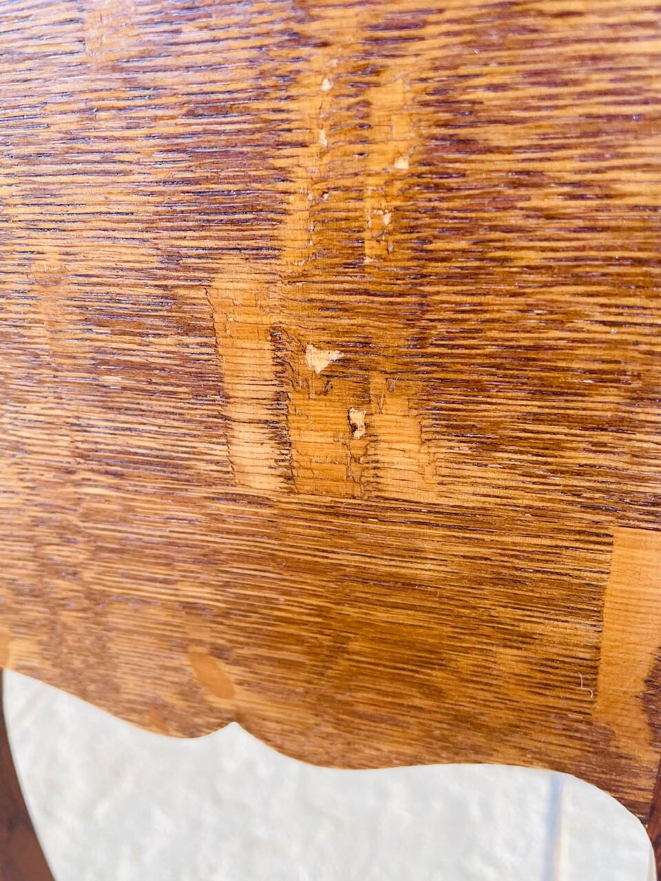 Pair of Louis XV style bedside tables in oak