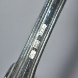Sfam set of 6 table forks in silver metal chinon fillet 21.5cm