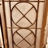 Set of 4 decorative carved glass windows from the 1900s