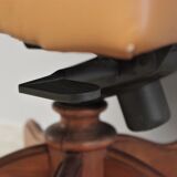 Leather office chair by Fior, 1980