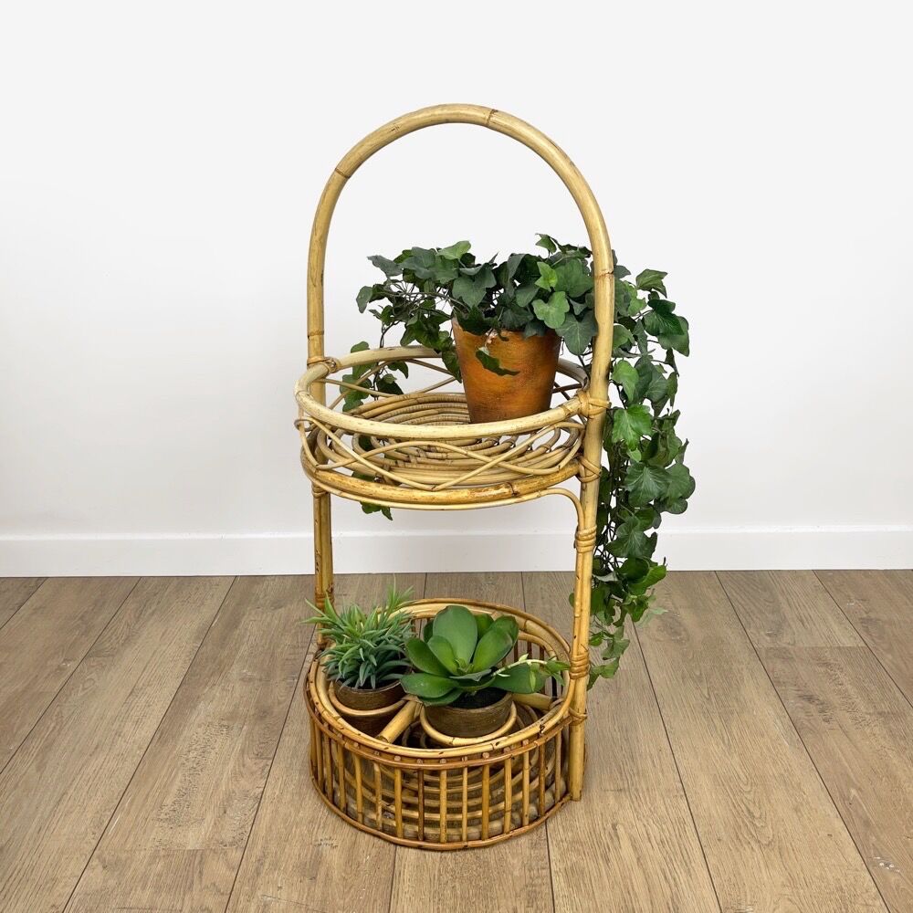 Rattan bottle holders from the 60s