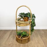 Rattan bottle holders from the 60s