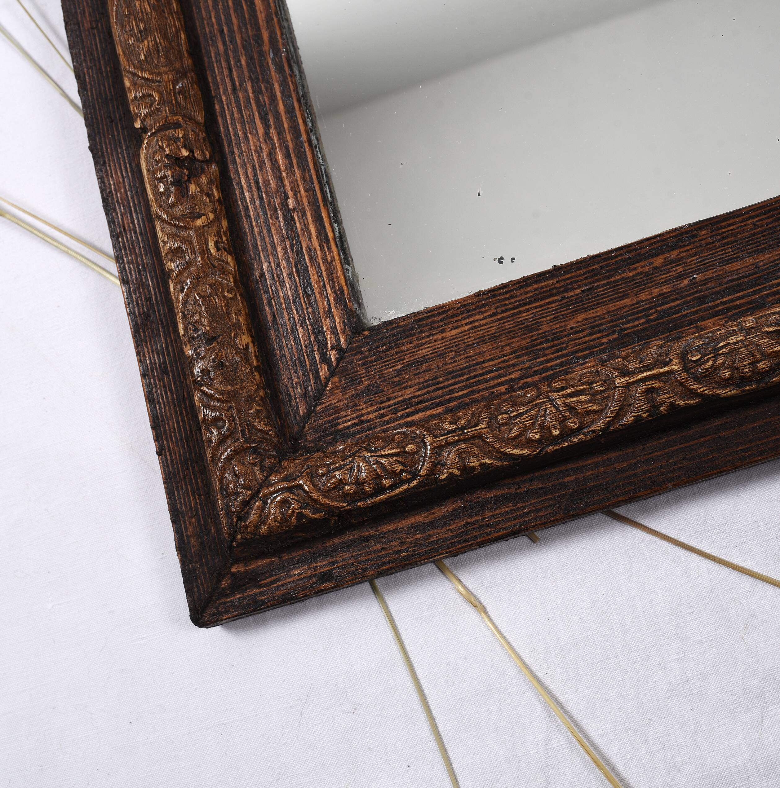 Antique mirror 68 cm, Louis Philippe style.