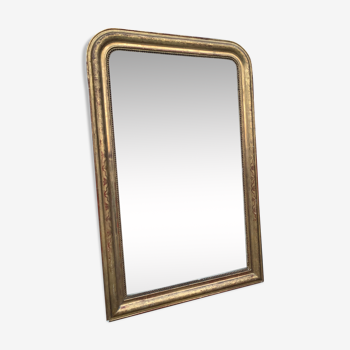 Miroir Louis Philipe en bois doré d’époque 1m47