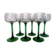 6 glasses of Alsace in chiseled crystal