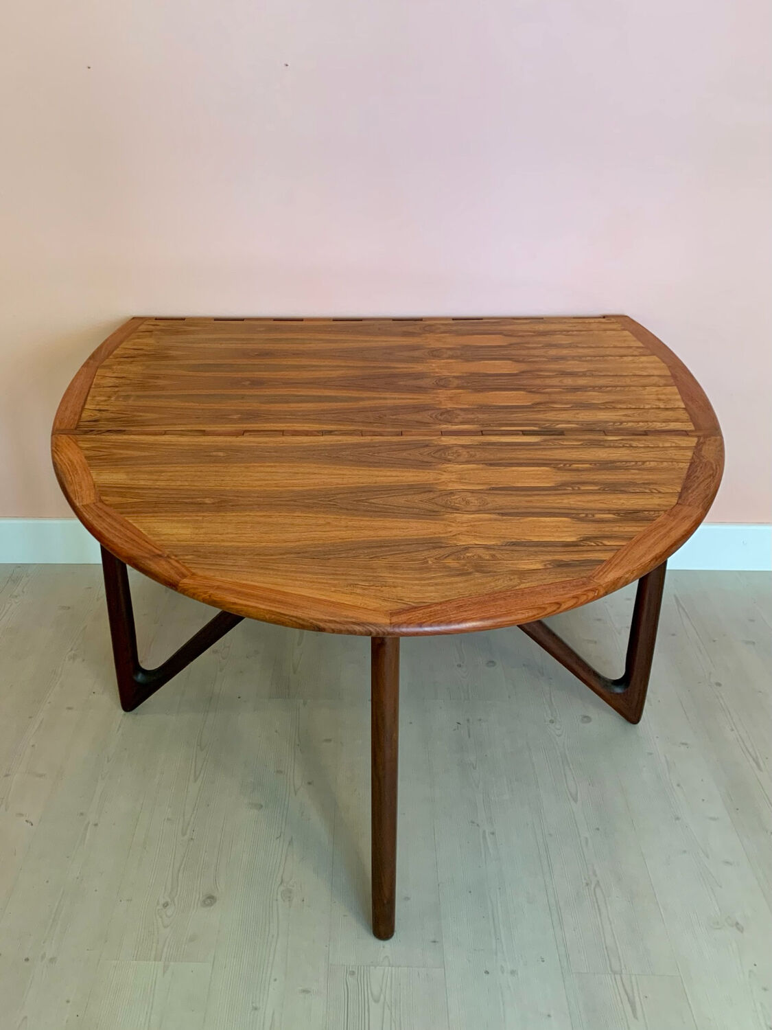 Danish rosewood dining table by Kurt Østervig 1960s