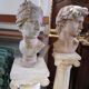 Paire de colonnes selettes en béton