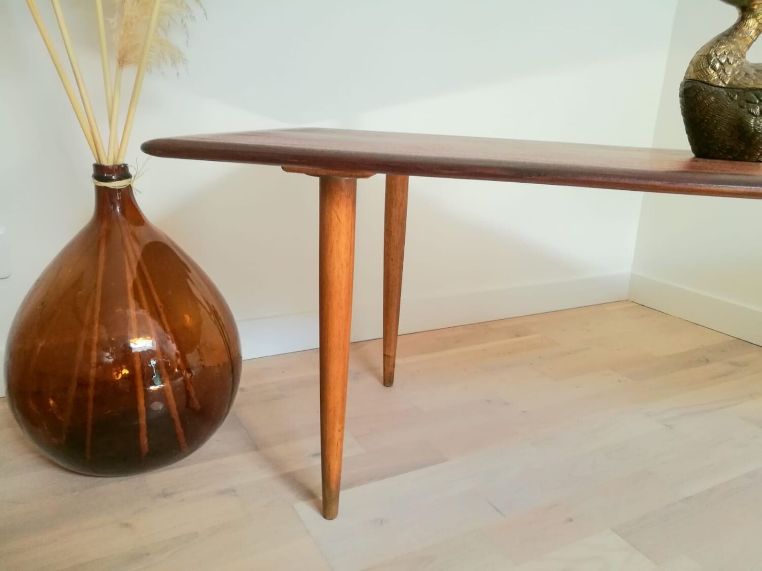 Table basse albert's Tibro Suède en tek 1960