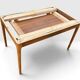 Extendable vintage Lübke table with 4 Lübke teak chairs