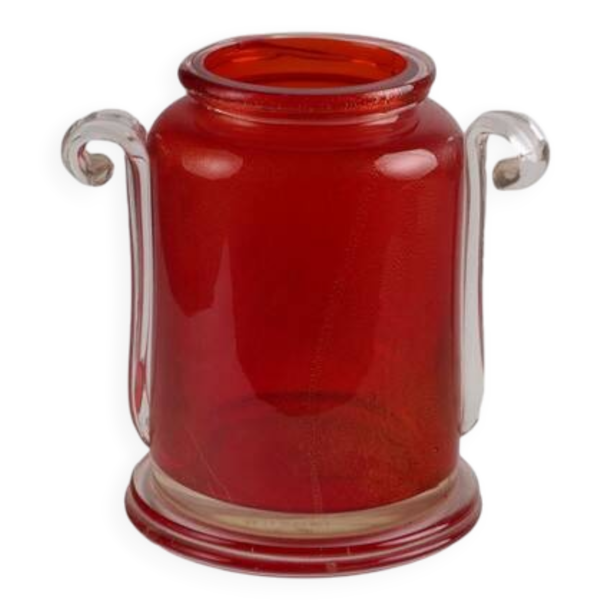 Vase vintage en verre de Murano Italie années 1970 original