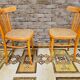 Pair of chairs bistrot 1960s vintage