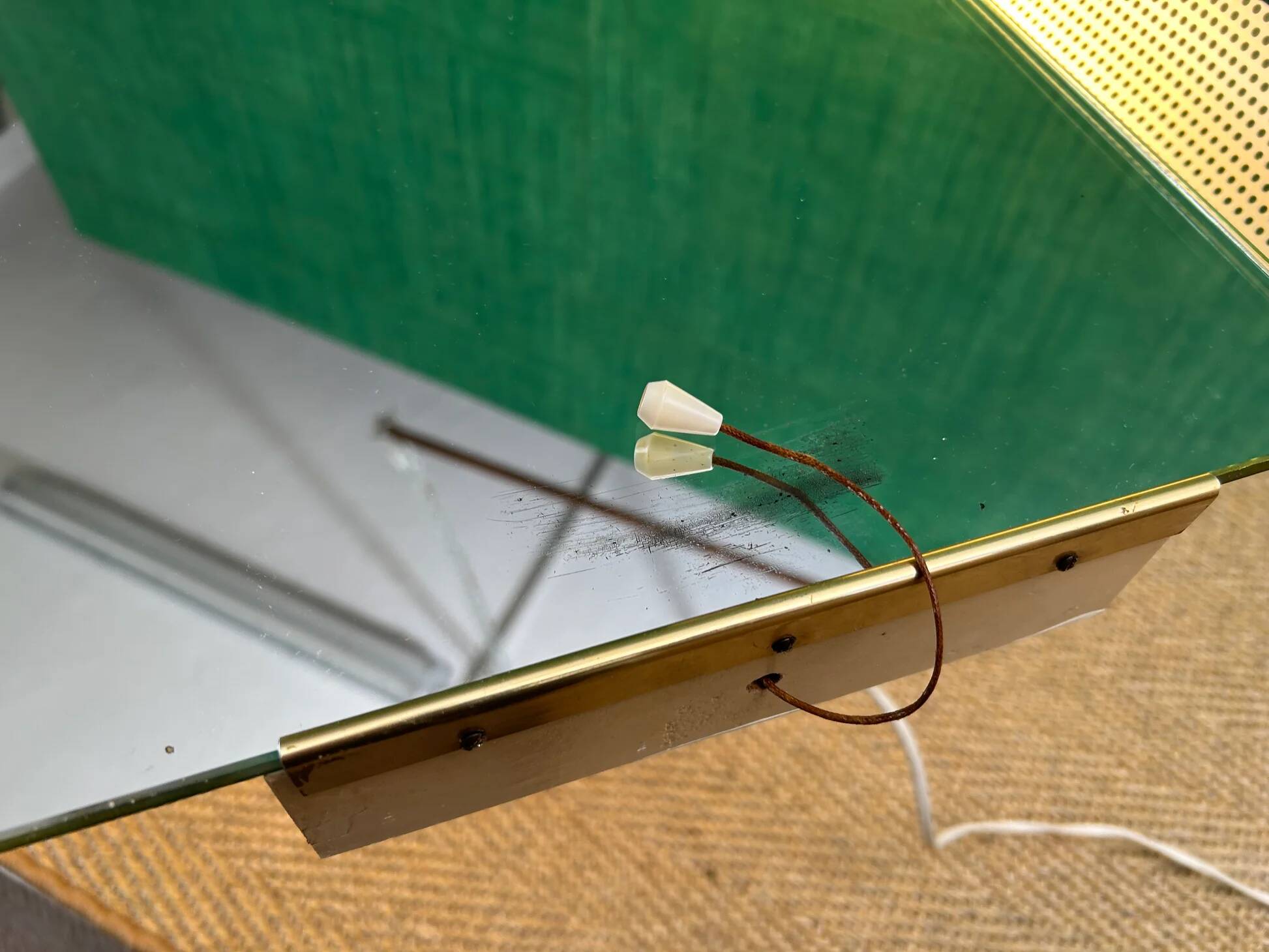 Illuminated wall mirror by Ernest Igl for Hillebrand, mid-century, Germany, 1960s.