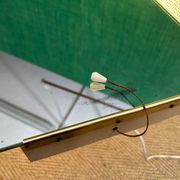 Illuminated wall mirror by Ernest Igl for Hillebrand, mid-century, Germany, 1960s.