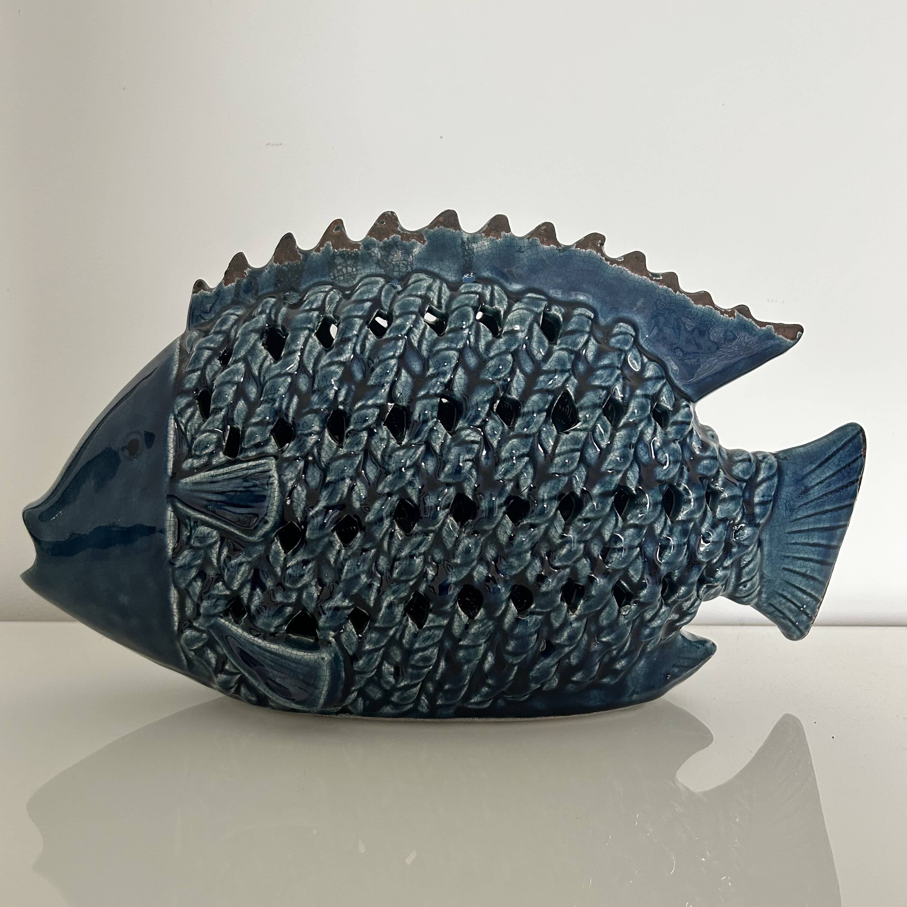 Woven ceramic fish