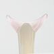 Murano blown glass soliflore vase, white - parma, vintage 1970s