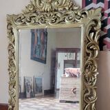 Gilded wood mirror, late 19th century
