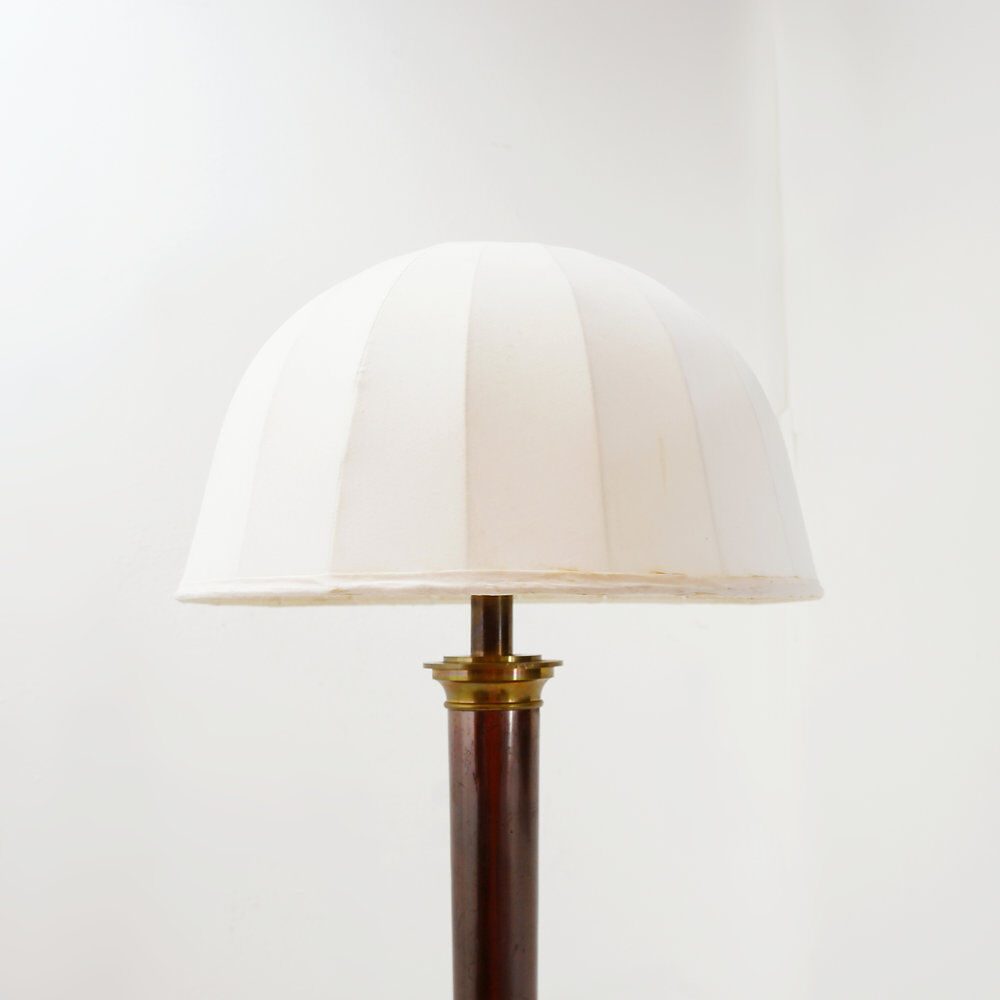 Metal and brass tripod floor lamp in Hollywood Regency style – 1950s