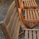 4 teak garden chairs