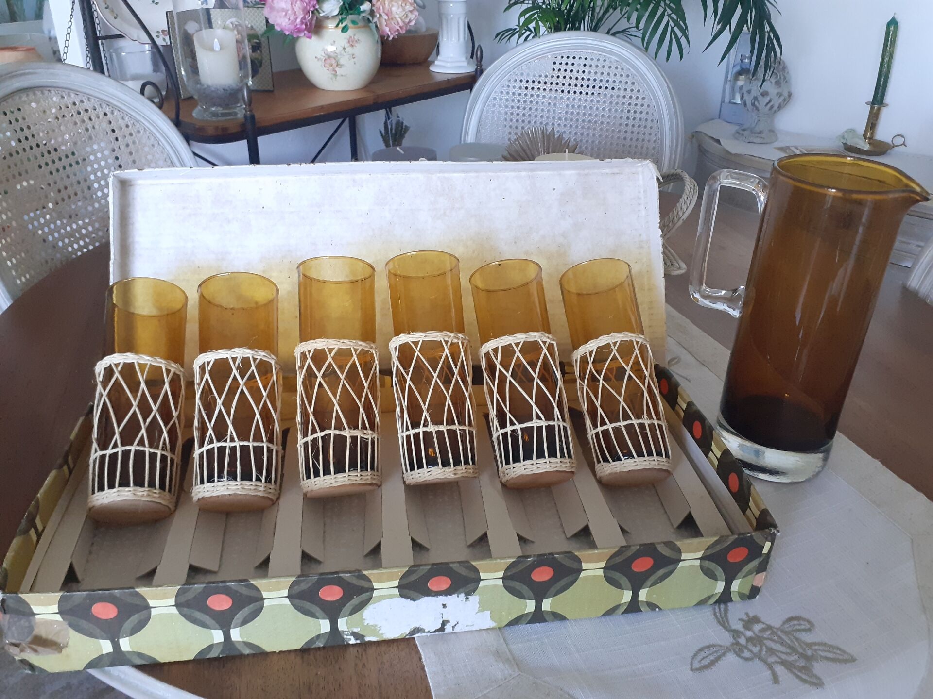 Services de verres et pichet