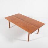 Table basse danoise en chêne massif, années 1960