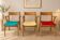 Vintage Bridge armchairs with compass legs – 1950s/60s