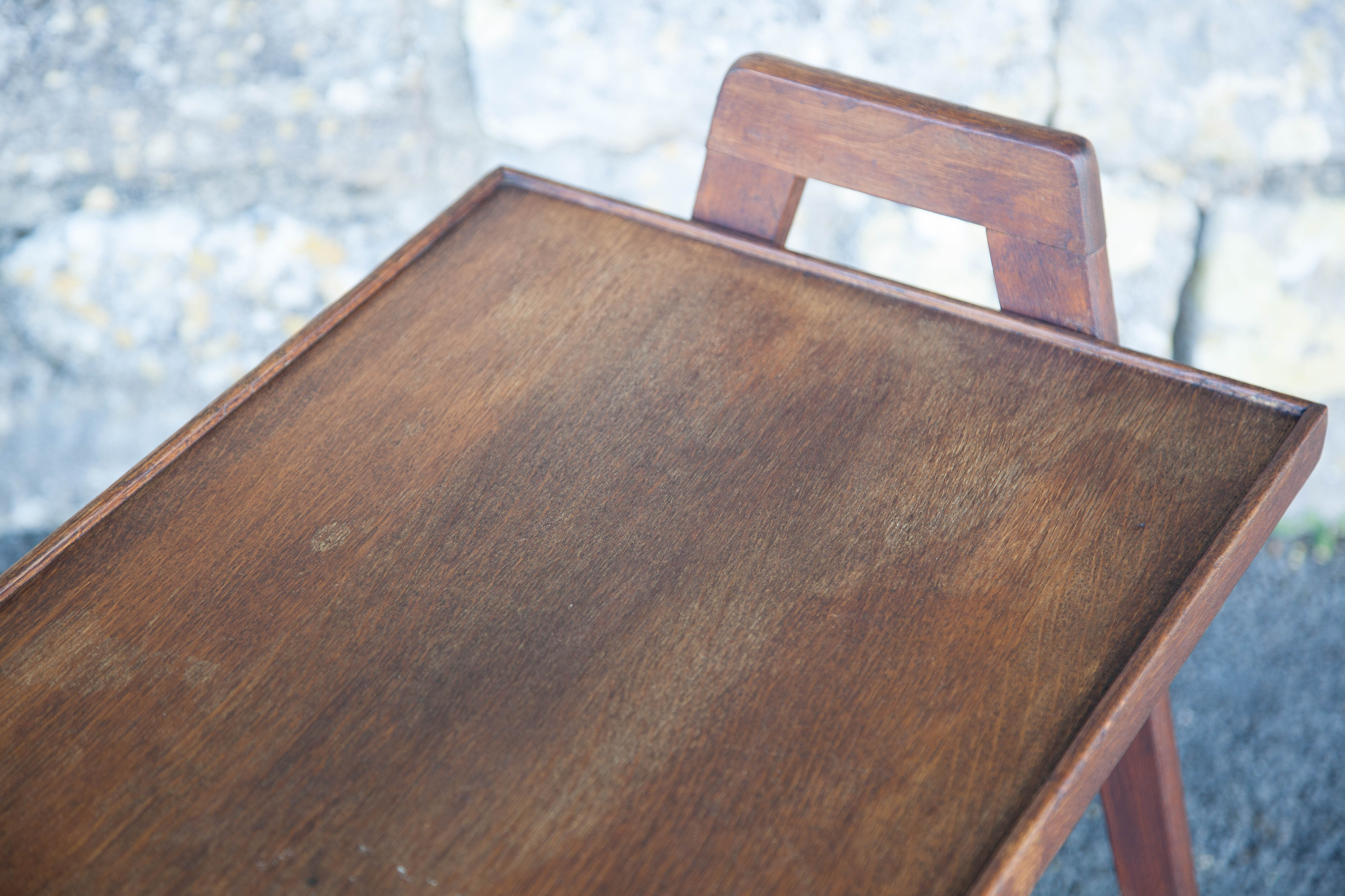 Vintage wooden serving trolley