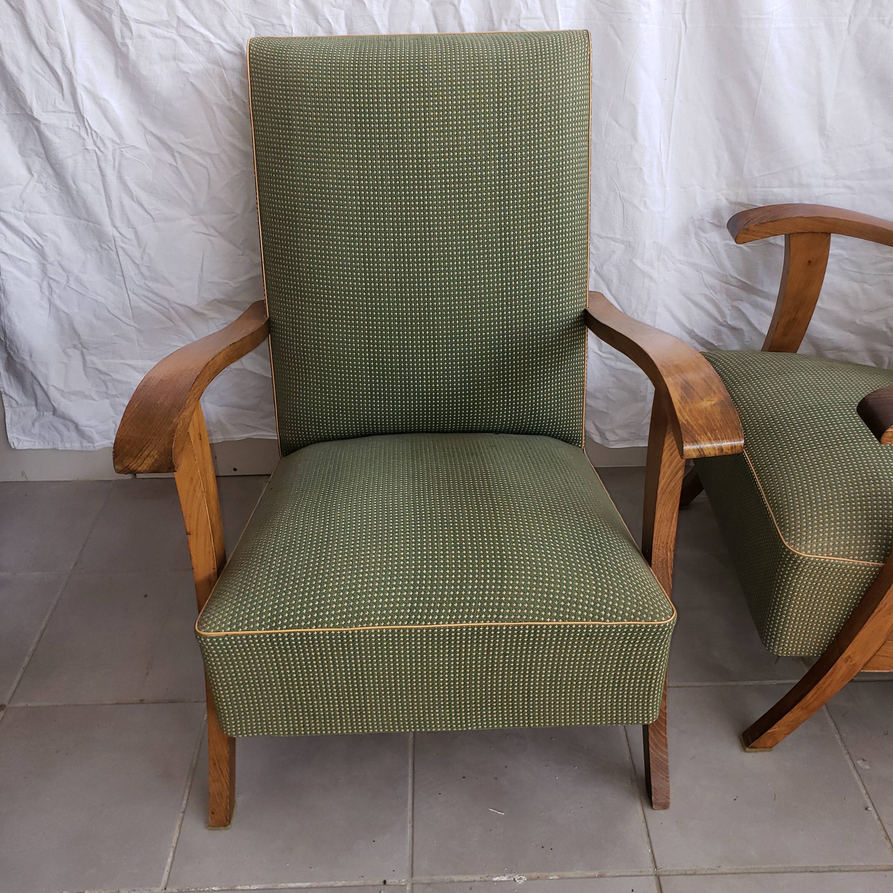 Pair of vintage armchairs 50s