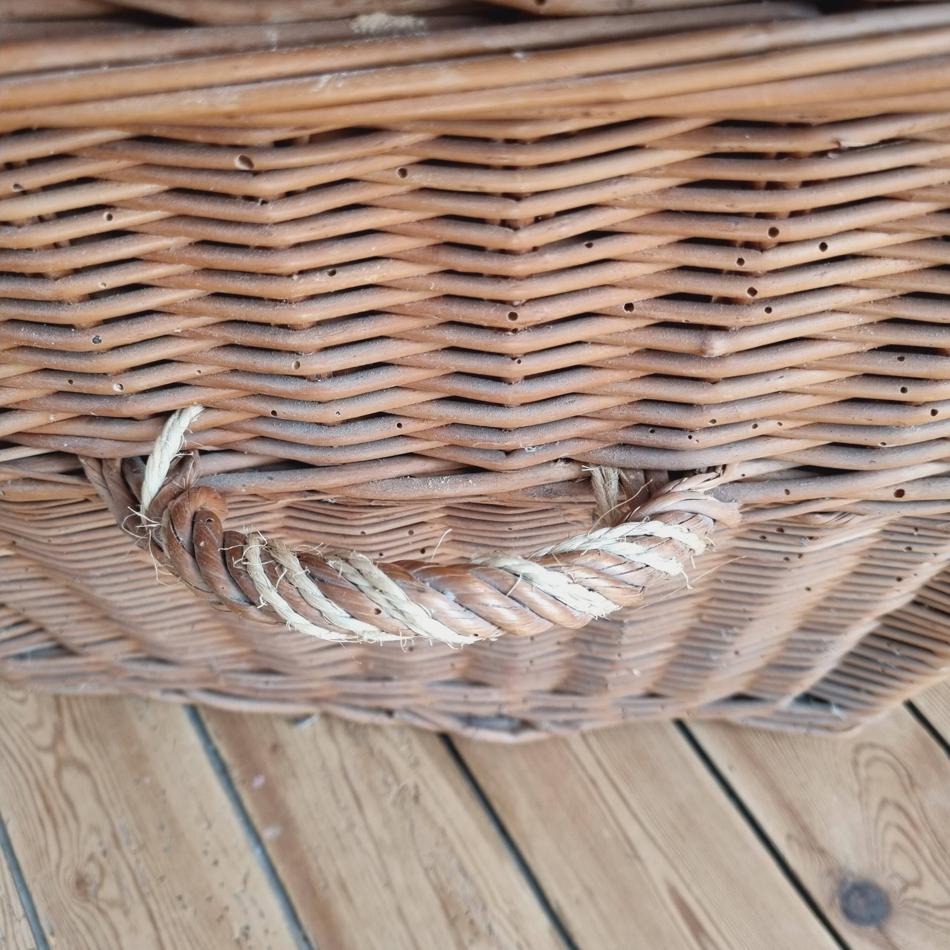 Large wicker trunk