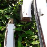 Door bay window arched oak frame H233,5xW234 small tiles