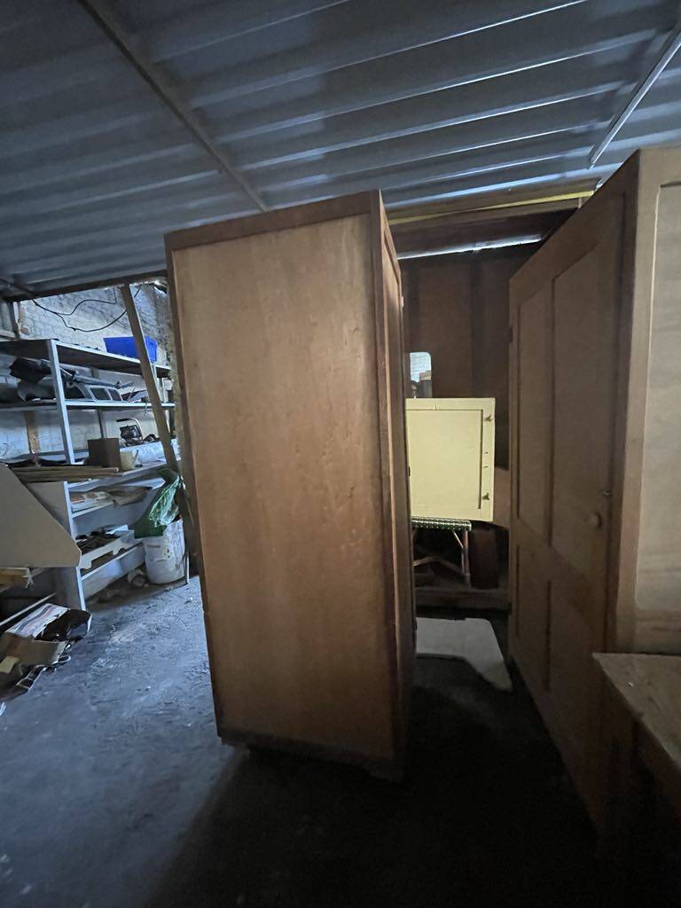 Art Deco wardrobe on wheels