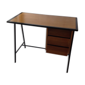 Bureau vintage en chêne restauré années 60