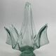 Large vintage blown glass fruit basket pocket tray