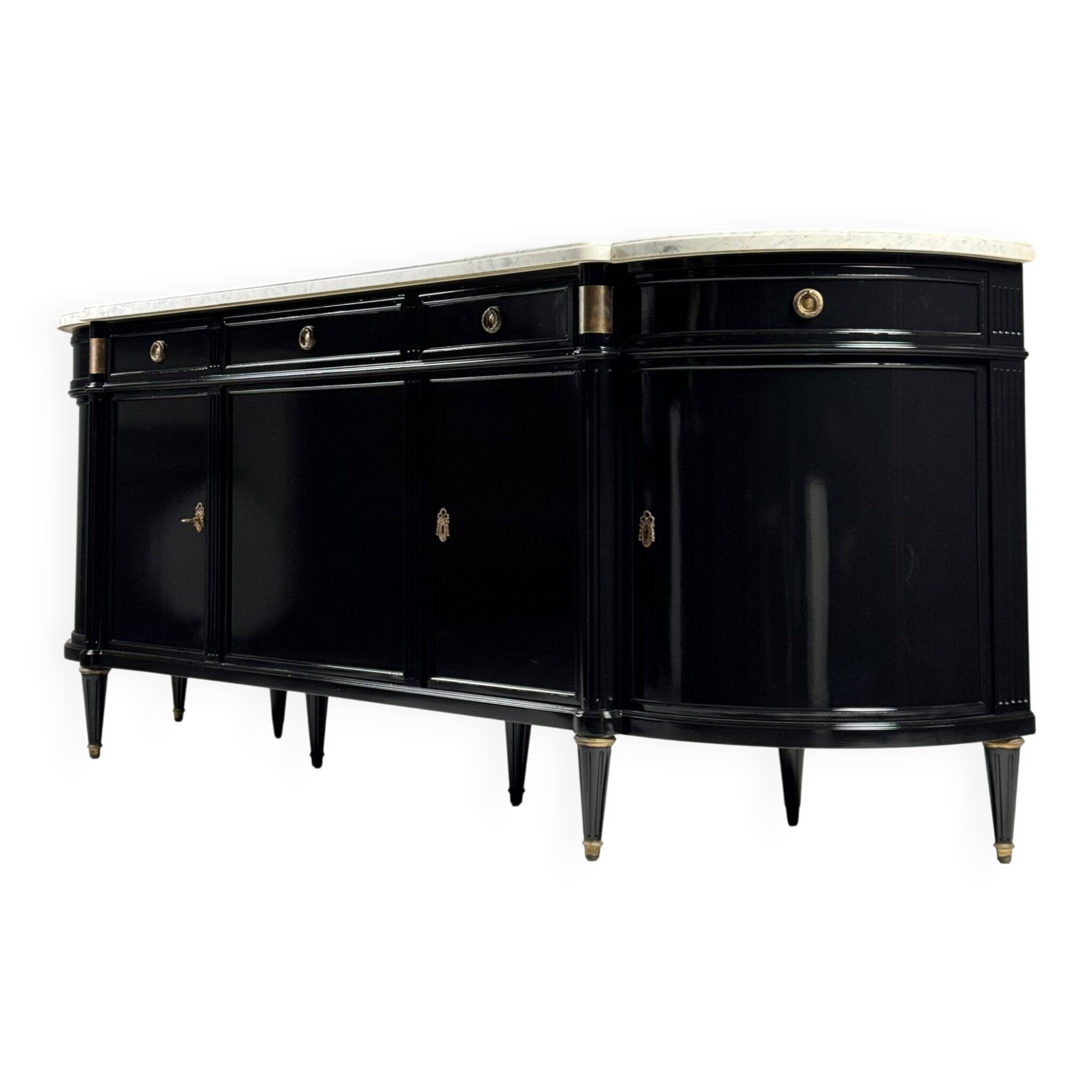 Black Louis XVI style sideboard