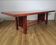 Large vintage cherry wood dining table, Taliesin 608.