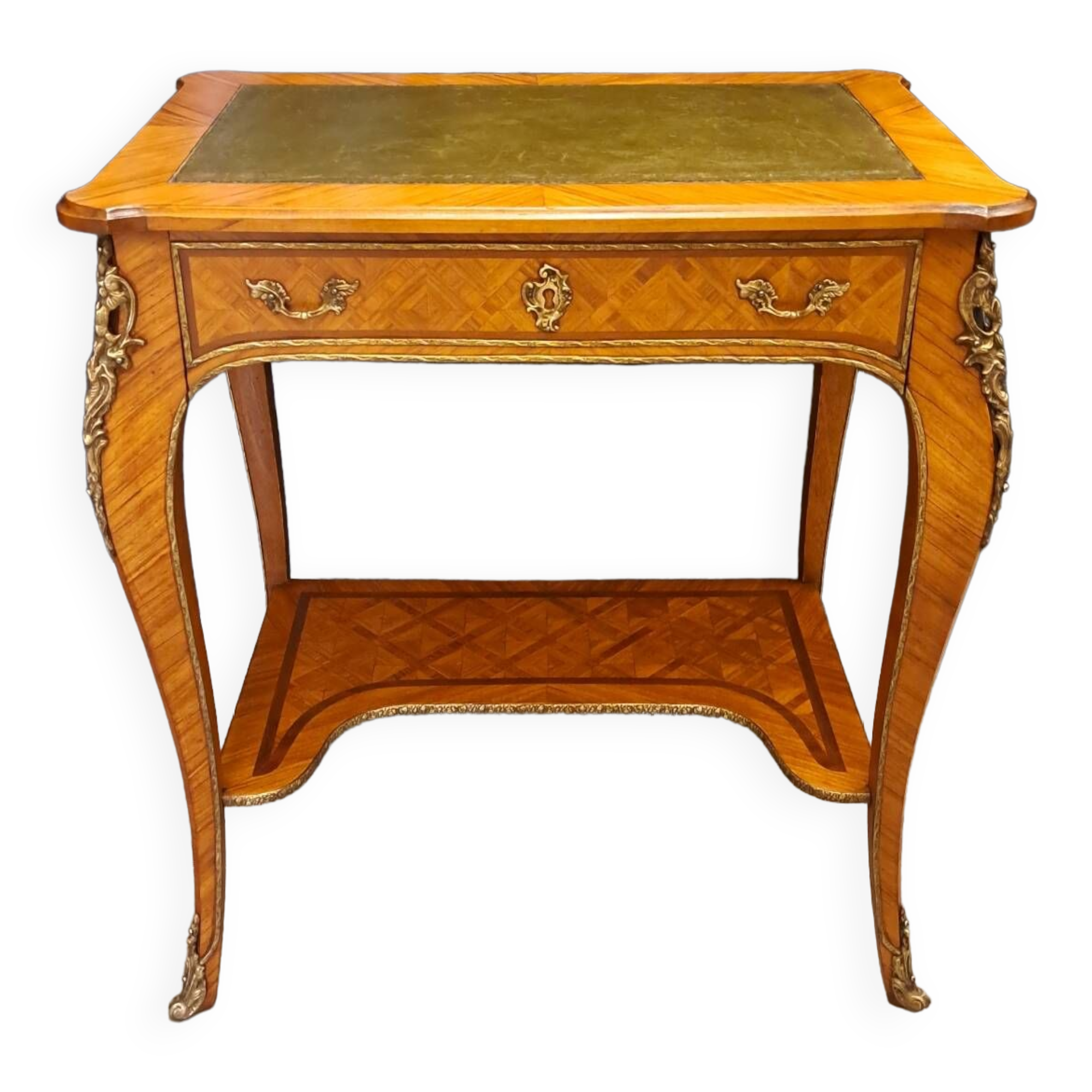 Louis XV style living room table in marquetry