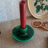 Vallauris hand candle holder green - vintage
