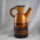 Water pitcher, vibe sixties black and ochre - anonymous - 50s / 60s