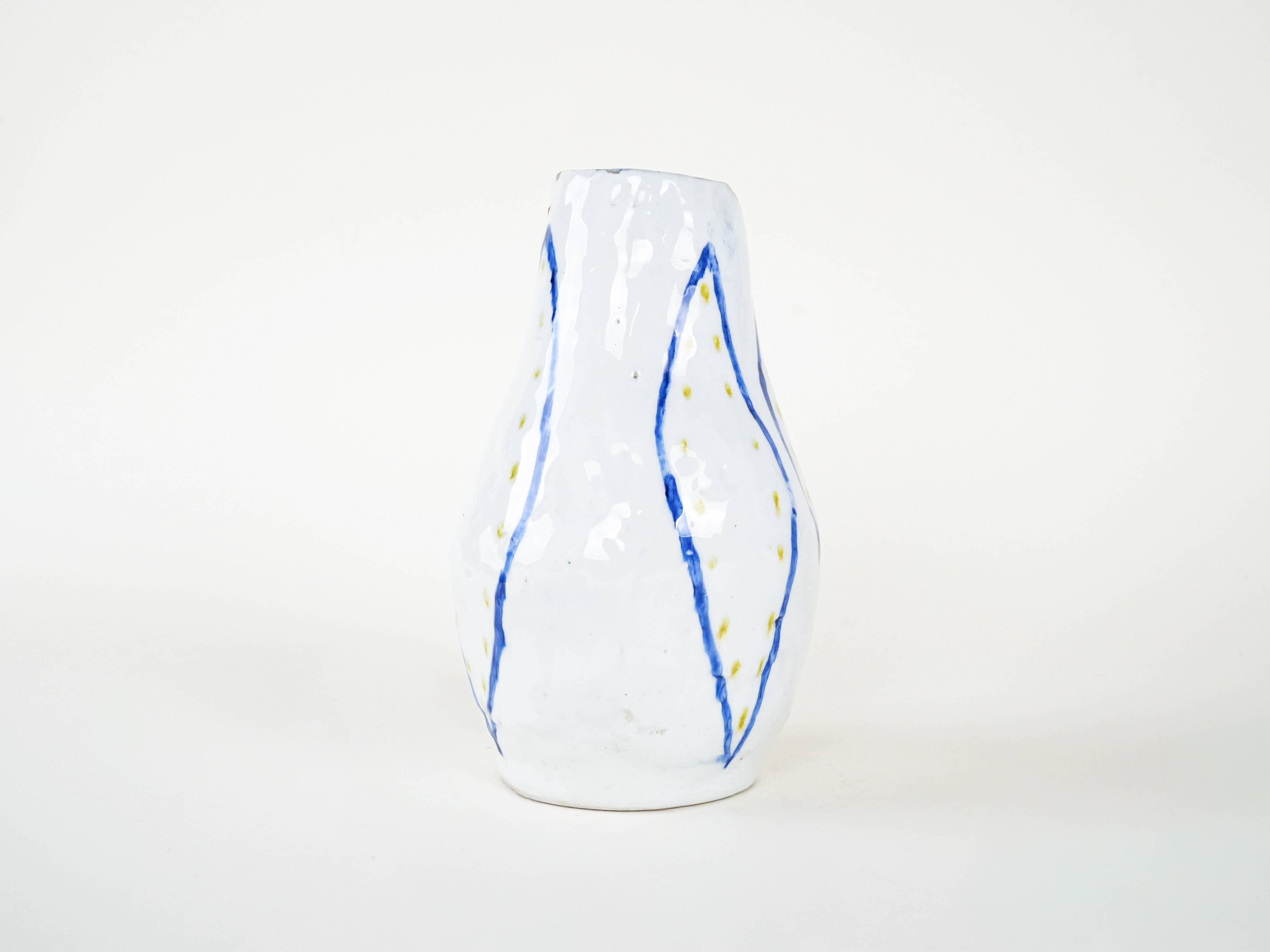 Ceramic vase, Italian design, 1960s, made in Italy