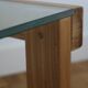 Oak and glass coffee table 1960
