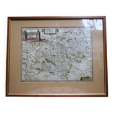 Gravure - ancienne carte. Pays-Bas, XVIIIe siècle.