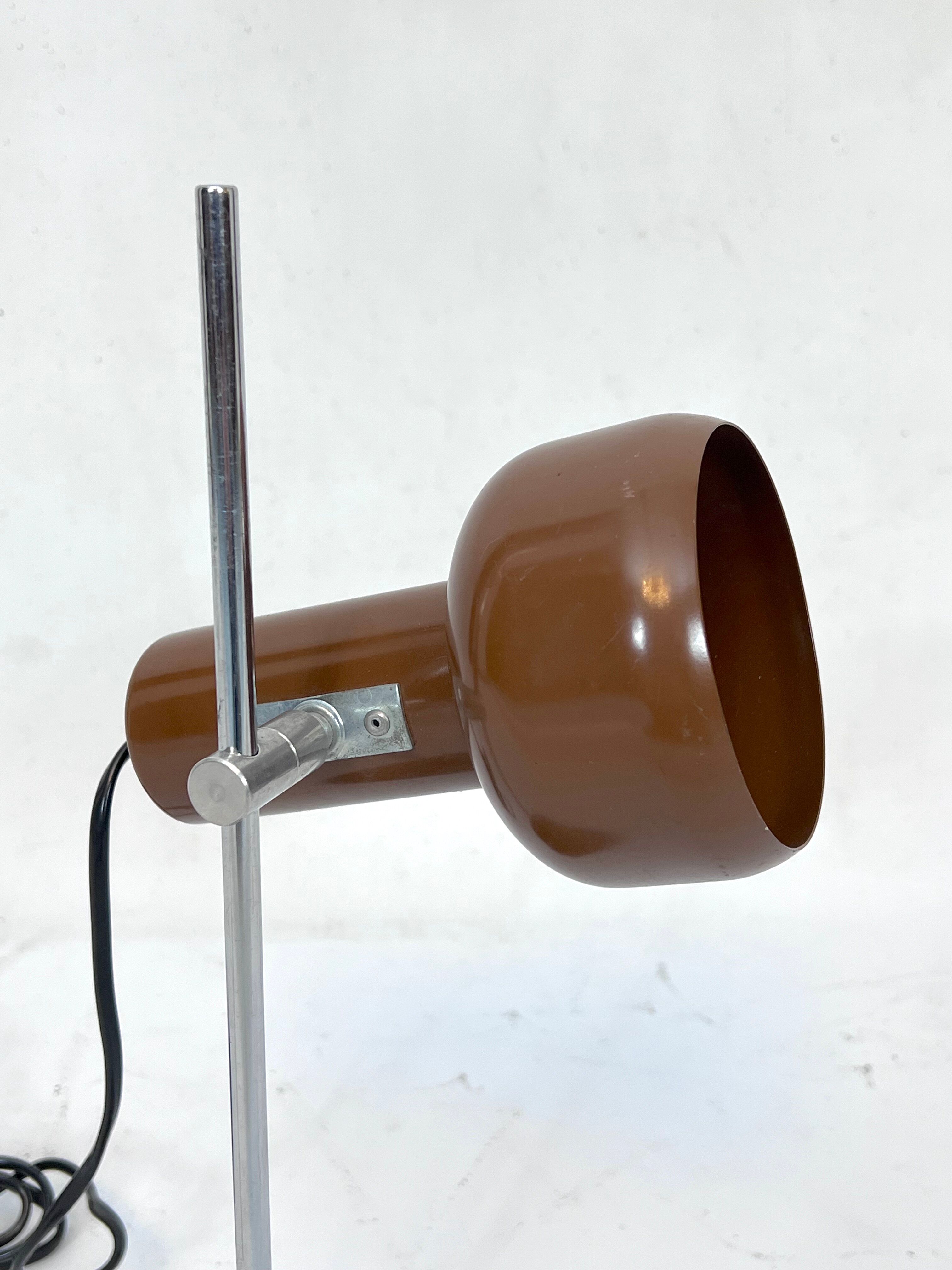 Vintage Italian articulated metal table lamp from 70s