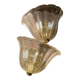 XXL pair of Murano glass wall lights – 1960s