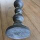 Candle holder in patinated wood