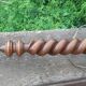 Art Deco twisted wood lamp. FREE DELIVERY