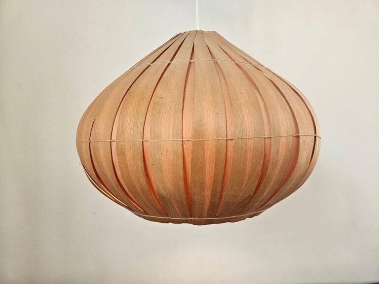 Midcentury Veneer Pendant in style of Hans-Agne Jakobsson, Denmark, 1960s