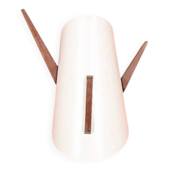 Vintage wall lamp from the 60s, teak and mid-century metal.